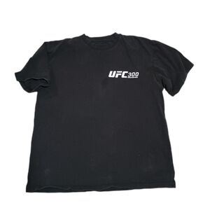 UFC 300 Black Short Sleeve Shirt Size Medium